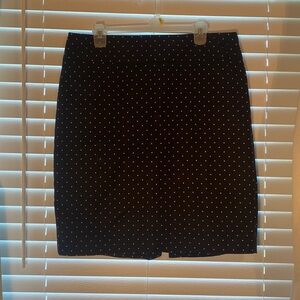 Liz Claiborne Career Black and White Polka Dot Pencil Skirt with belt loops [14]